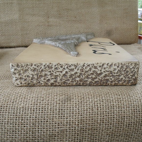 Vintage Chalkware Paris & Pisa Plaques Set of 2 - Picture 5 of 16